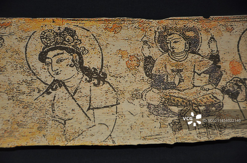 大英博物馆东国公主木板画图片素材