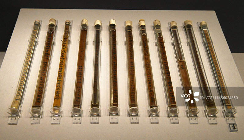 山东博物馆镇馆之宝——银雀山汉简图片素材