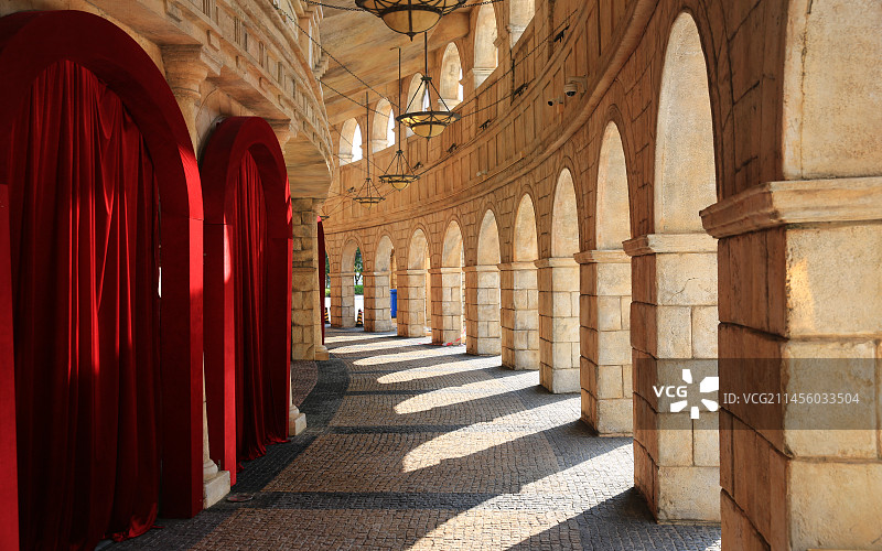 澳门渔人码头古罗马广场图片素材