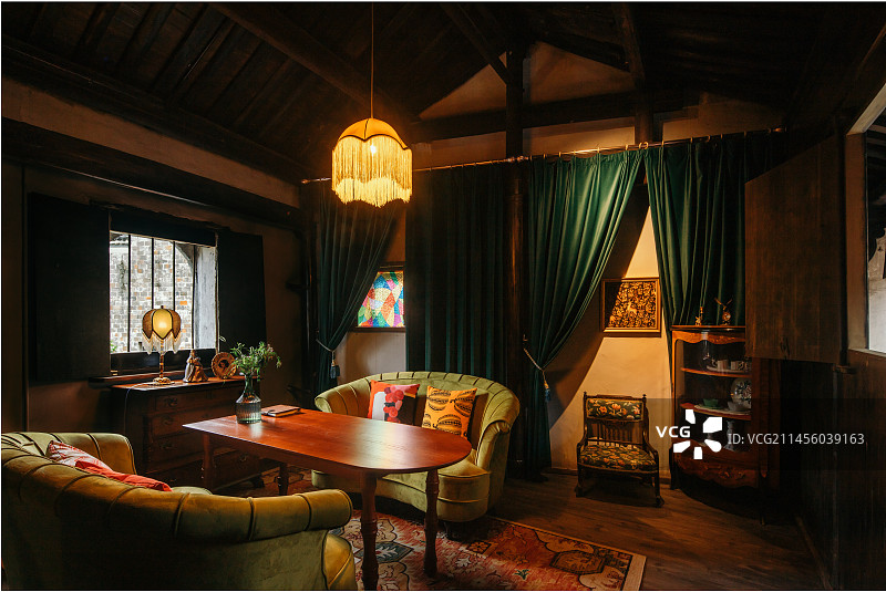 复古咖啡厅文艺温馨图片素材