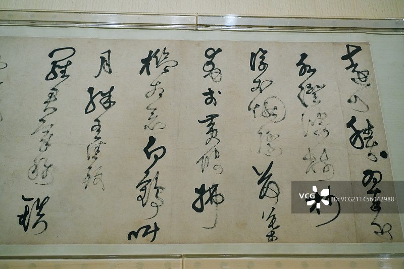 清代王铎 草书诗卷  上海博物馆馆藏图片素材