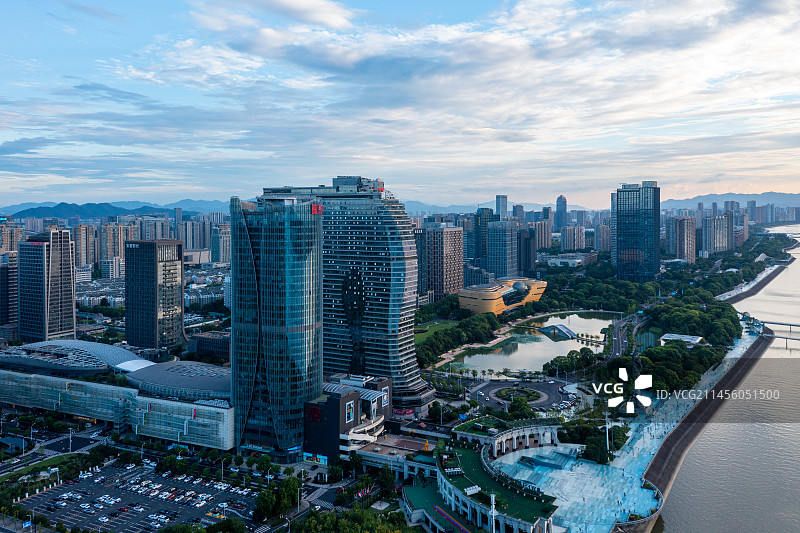 滨江日落图片素材