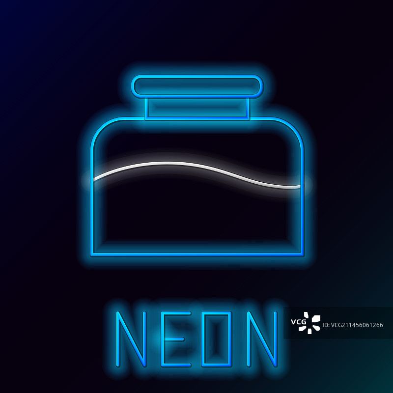 发光霓虹灯线条墨水池图标图片素材