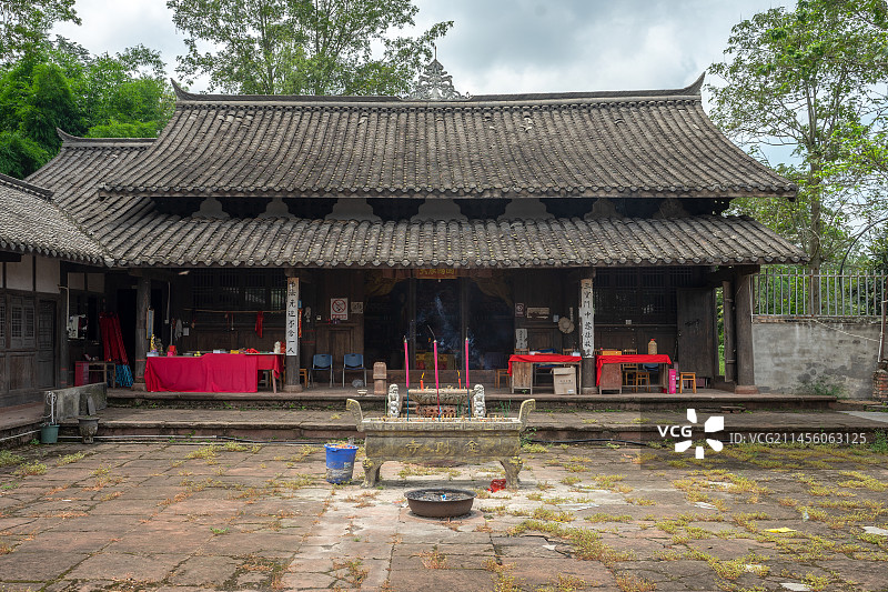 中国四川省雅安市名山区金刚寺图片素材