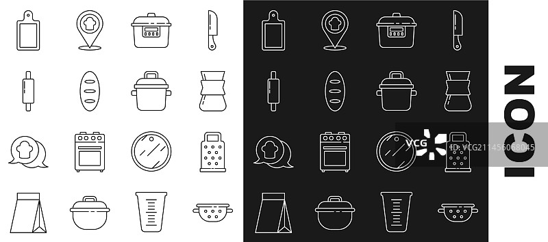 厨房用品：滤锅、磨碎器、土耳其咖啡壶图片素材