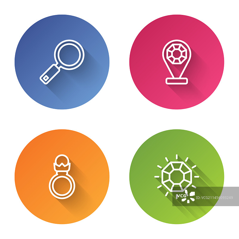 放大镜珠宝店钻石图片素材