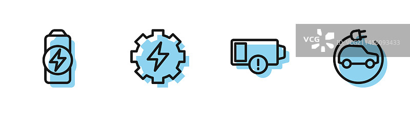 低电量充电齿轮组合图片素材