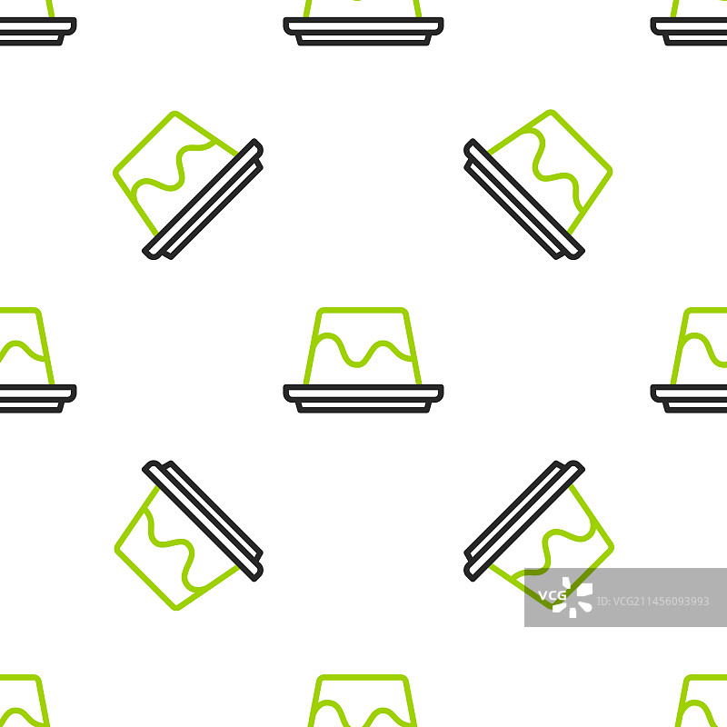 线条焦糖布丁图标图片素材