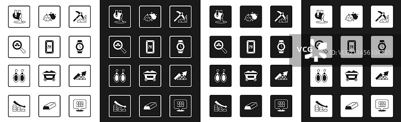 金矿金条24K熔金浇筑套装图片素材