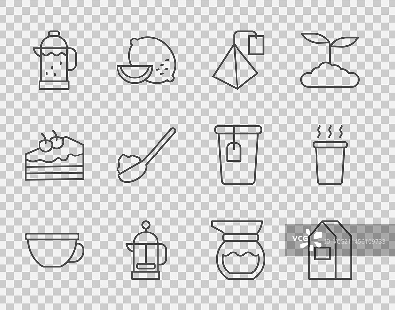 一杯茶、牛奶茶纸包装系列图片素材