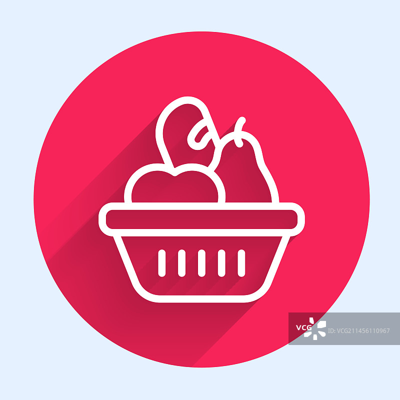 带捐赠食物盒的白色线条图片素材