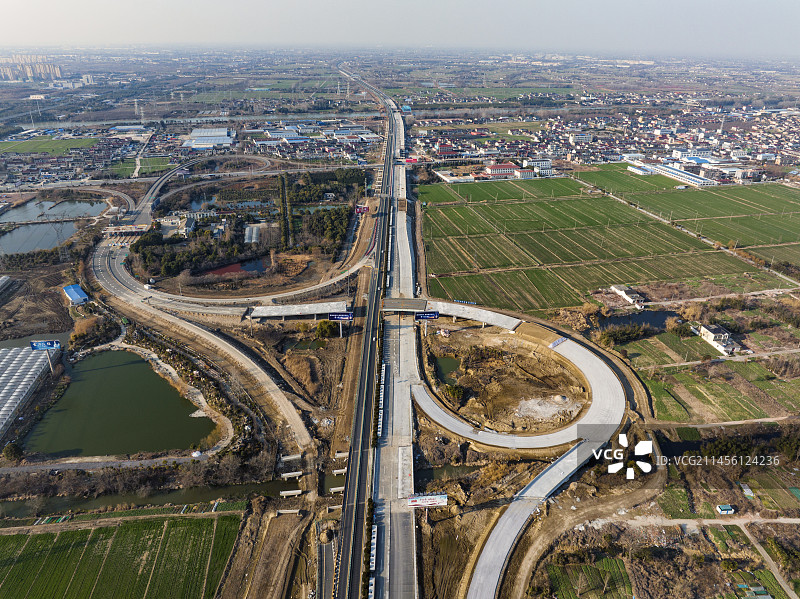 京沪高速改扩建项目图片素材