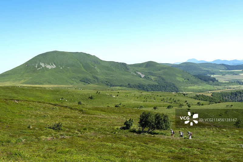 多尔山在奥弗涅火山自然公园景色图片素材