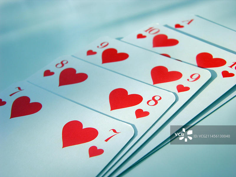 红桃扑克牌图片素材