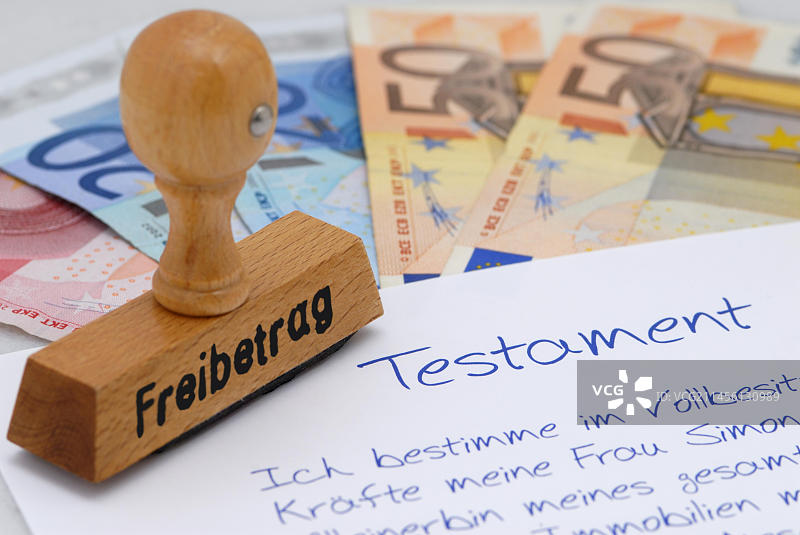 遗产税，遗嘱图片素材