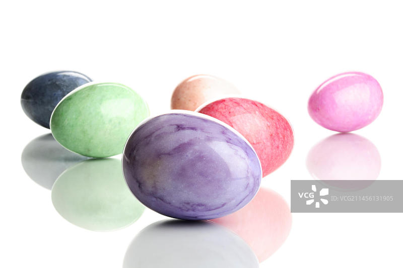 彩色大理石蛋图片素材