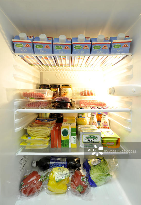 冰箱内部视图图片素材