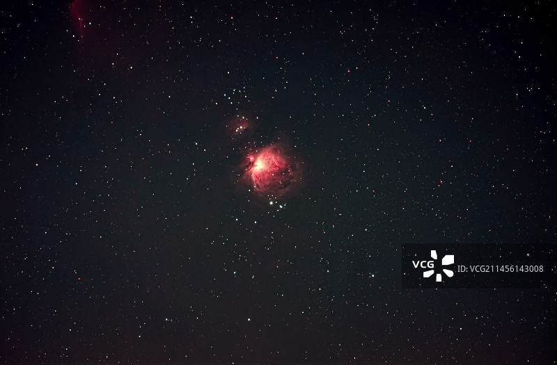 星空摄影之猎户座M42大星云图片素材