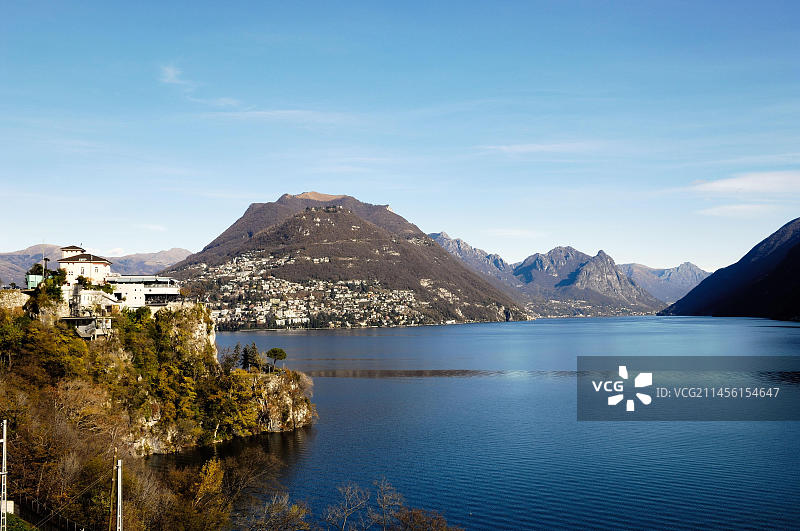 卢加诺湖图片素材