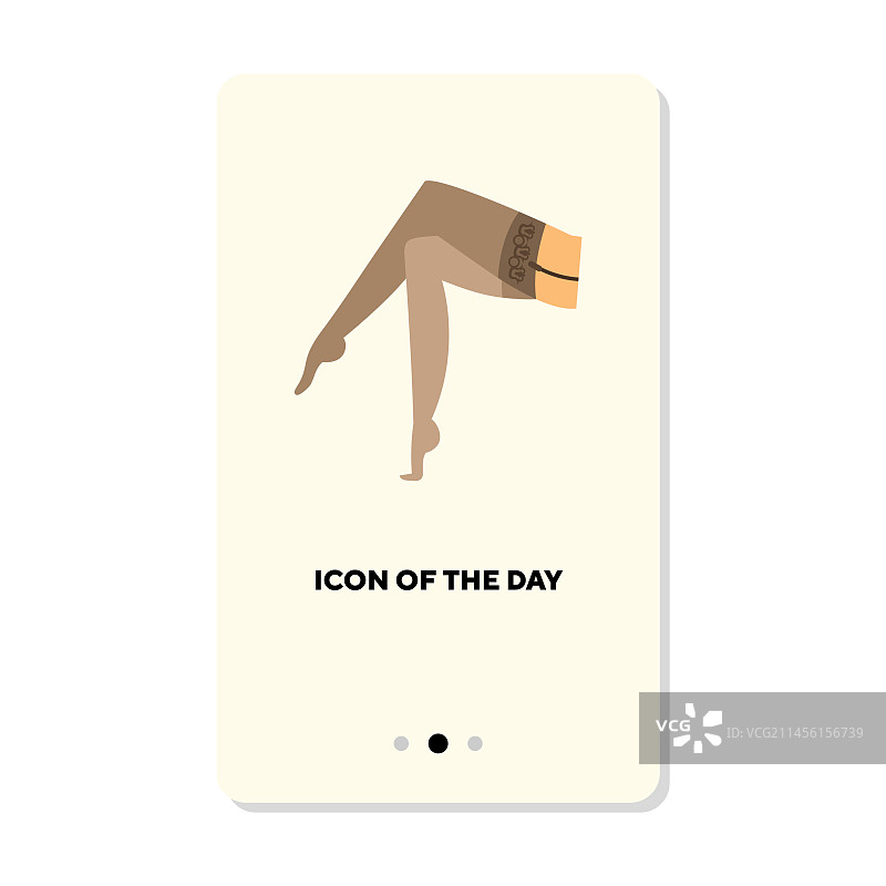 长筒袜扁平图标图片素材