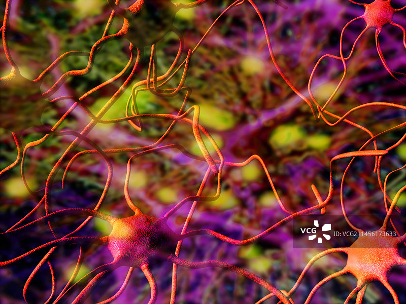 神经细胞计算机艺术图图片素材