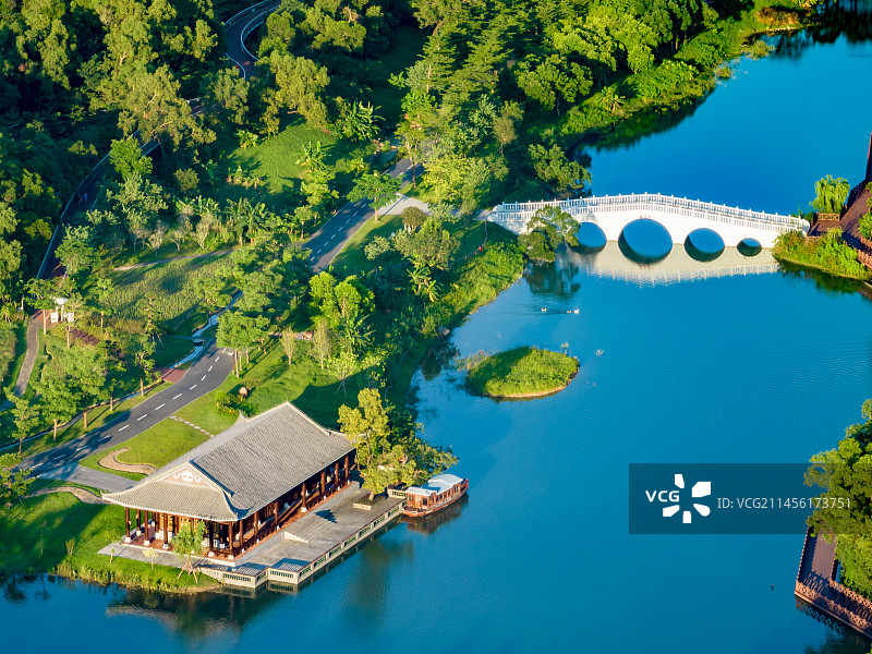 珠海香山湖公园图片素材