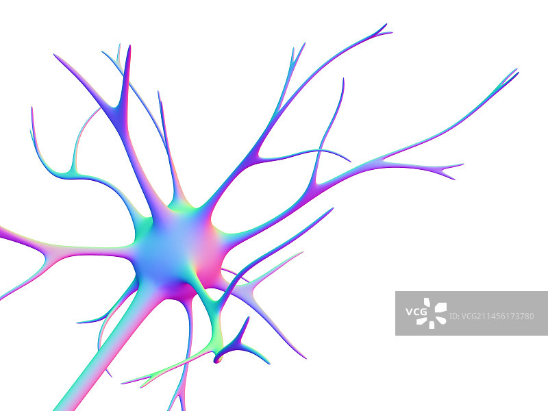 神经细胞（电脑艺术图）图片素材