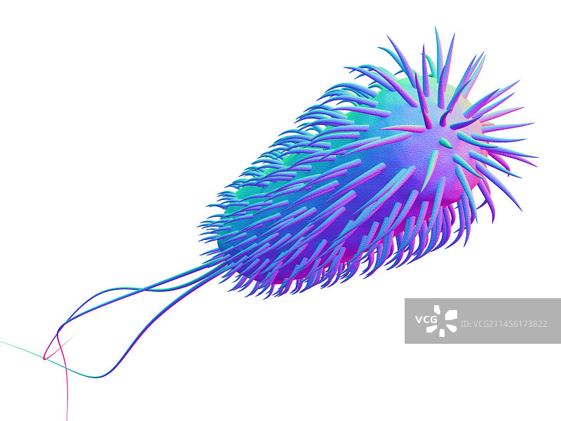 大肠杆菌电脑艺术图图片素材