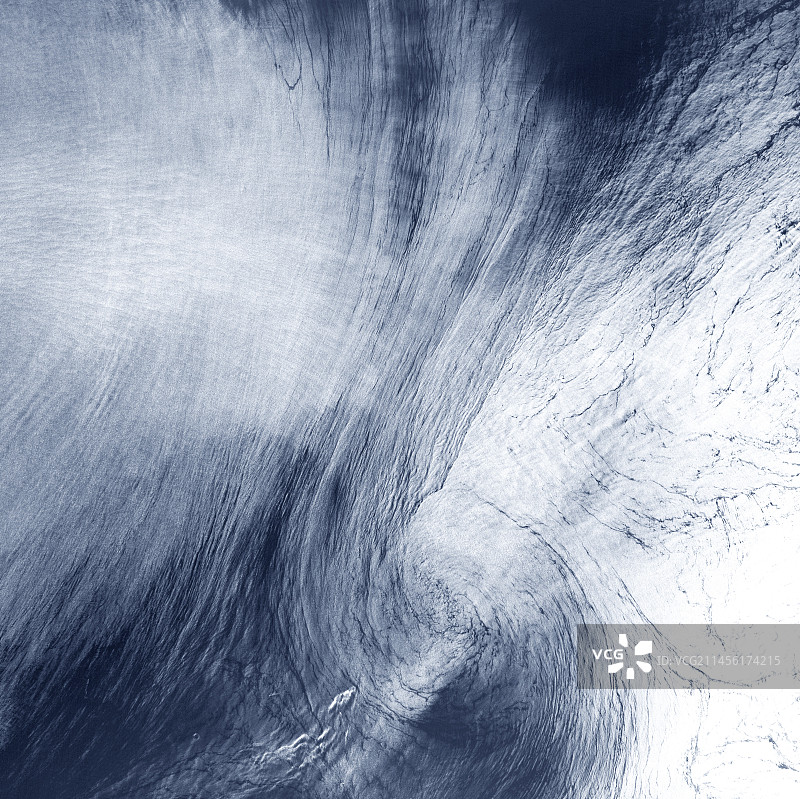 高空云层卫星图像图片素材