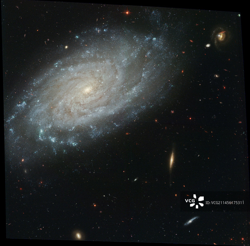 螺旋星系NGC 3370图片素材