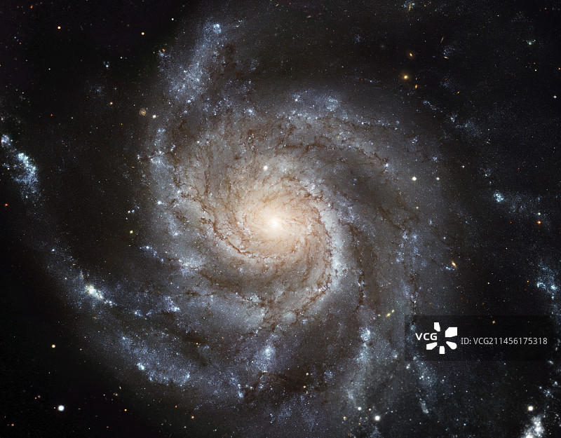 M101螺旋星系图片素材