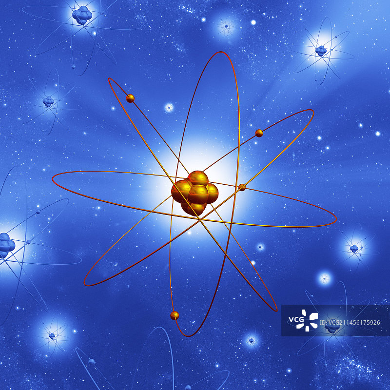 原子结构艺术图图片素材