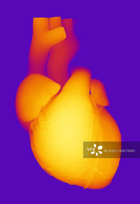 心脏计算机图图片素材