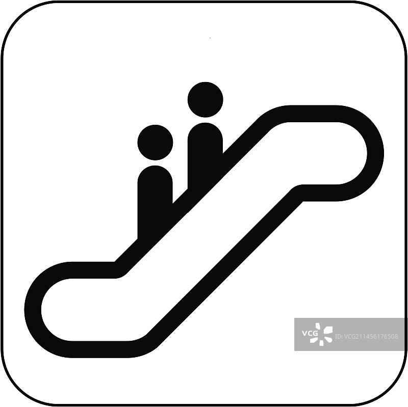 自动扶梯标志艺术作品图片素材