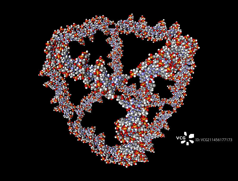 DNA立方体艺术作品图片素材