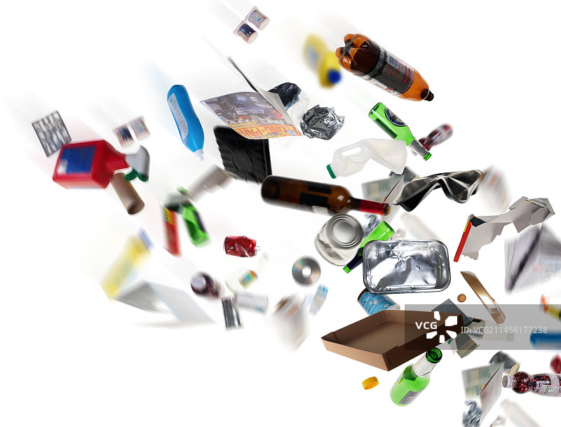 可回收的家庭垃圾图片素材