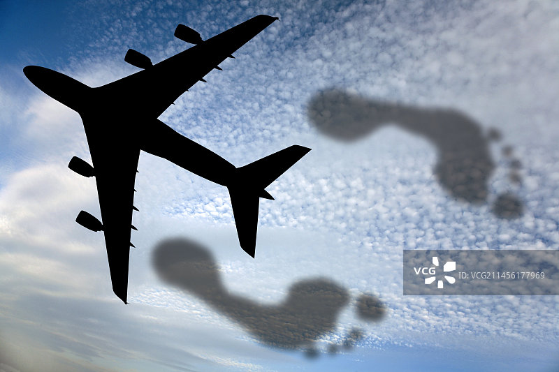 碳足迹概念图图片素材