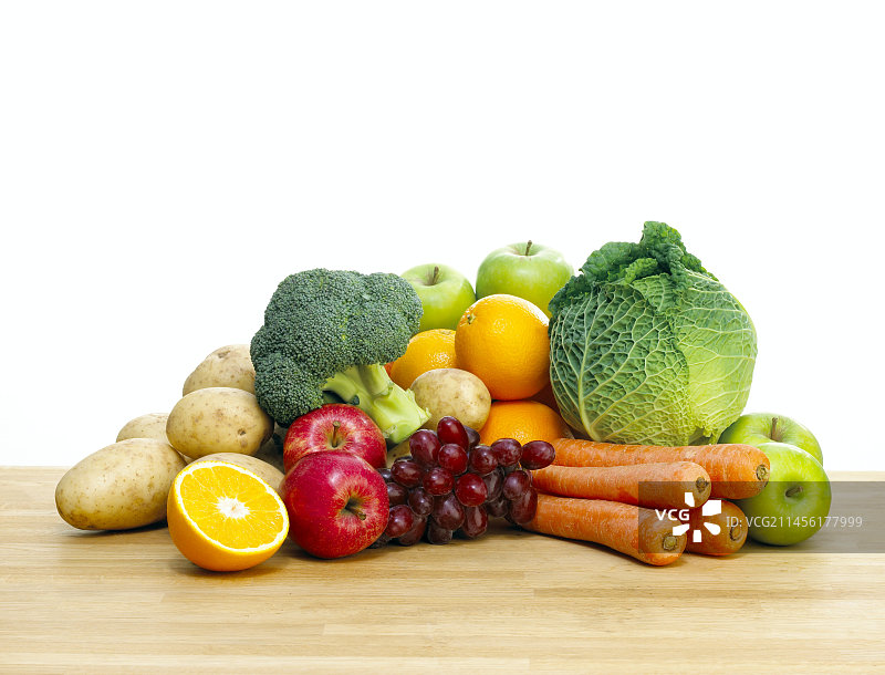 新鲜水果和蔬菜图片素材