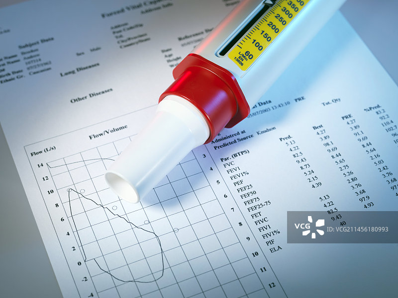 肺功能测试图片素材