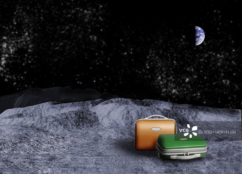 太空旅游概念艺术作品图片素材