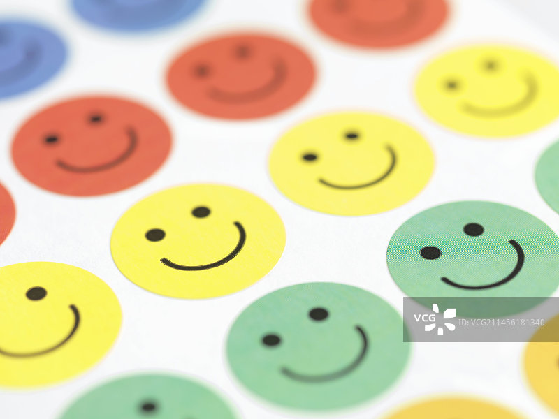 笑脸贴纸图片素材