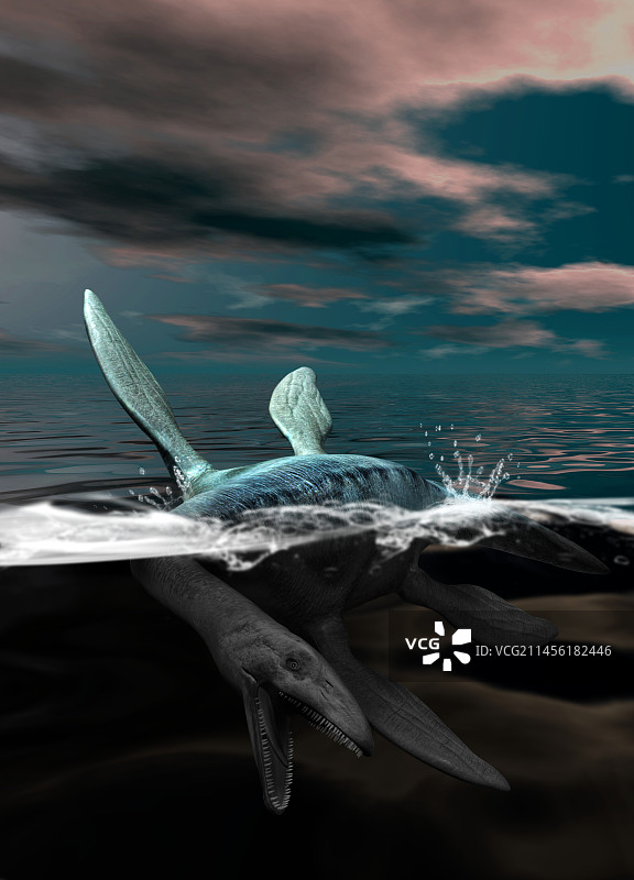 尼斯湖水怪艺术作品图片素材