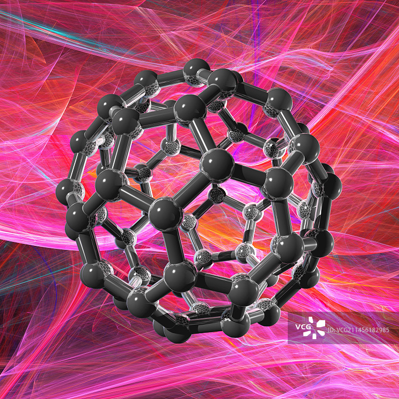 巴基球分子艺术图图片素材