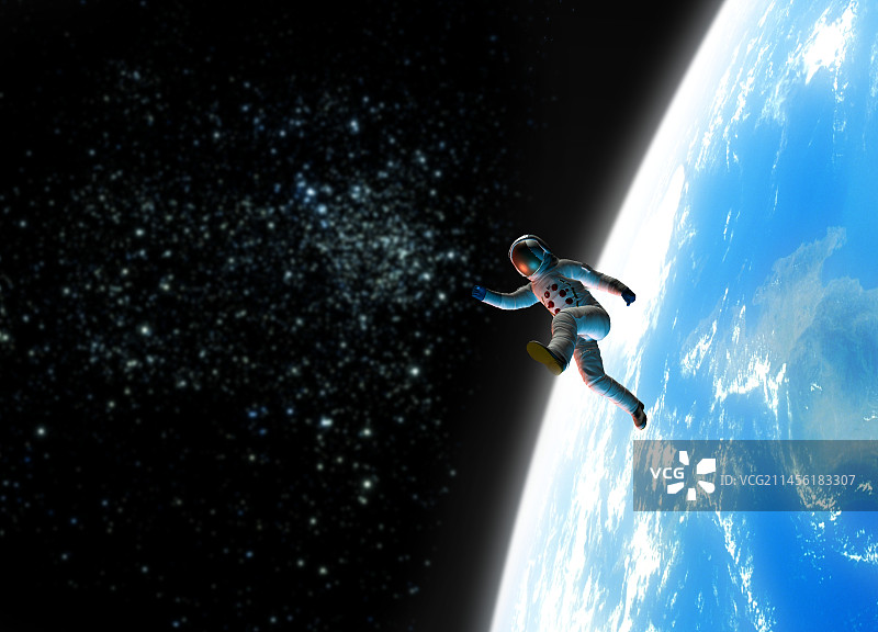 太空行走概念艺术作品图片素材