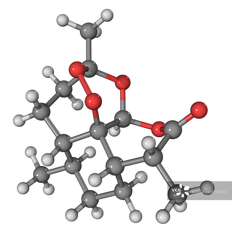 青蒿素抗疟药分子图片素材