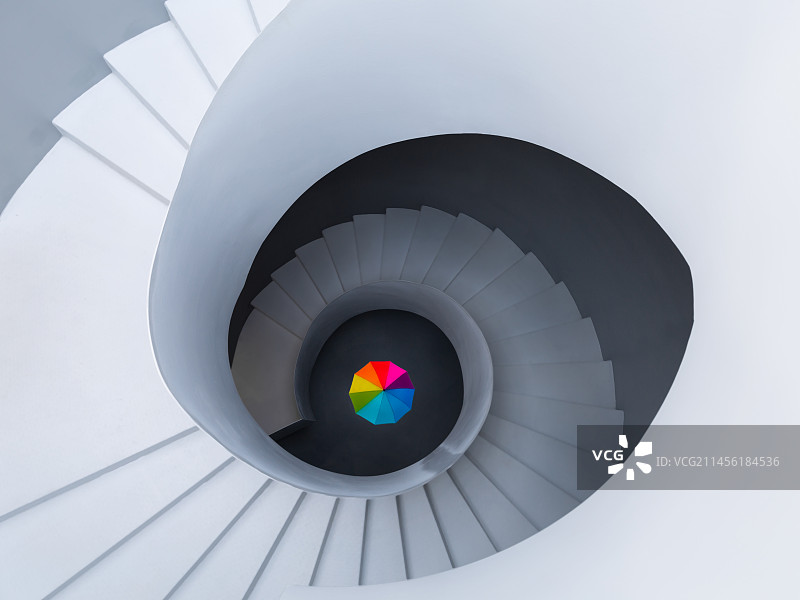 极简旋转楼梯图片素材