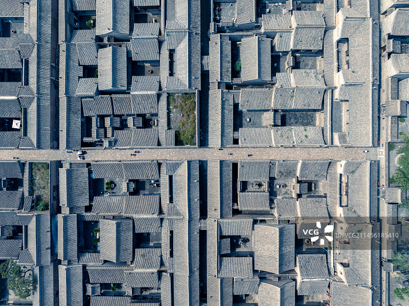 山西省晋中市灵石县王家大院古建筑区民居图片素材