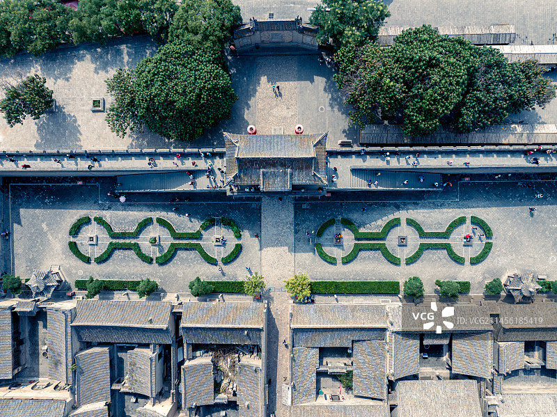 山西省晋中市灵石县王家大院古建筑区民居图片素材