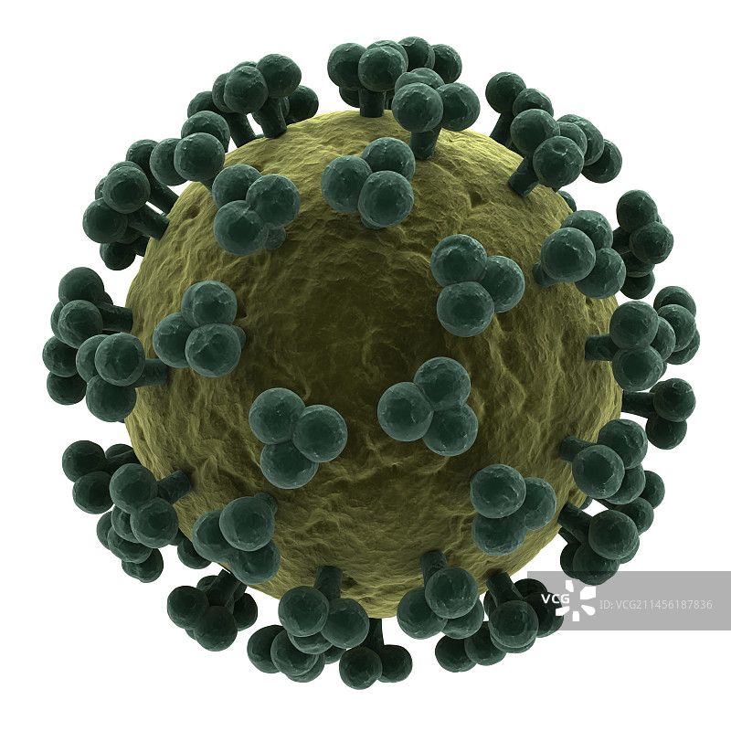 艾滋病病毒颗粒图片素材