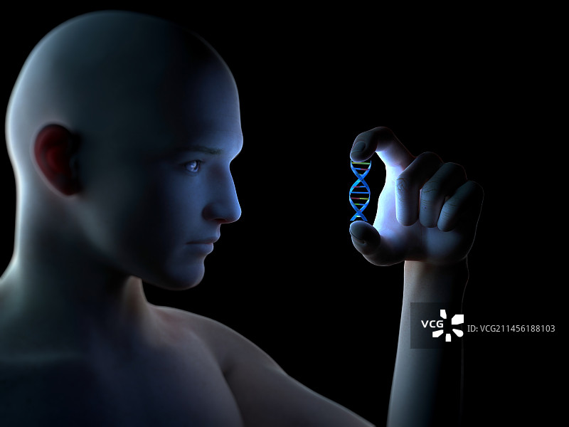 基因研究概念艺术作品图片素材
